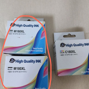 미개봉 새상품)잉크 C180XL 블랙 2개