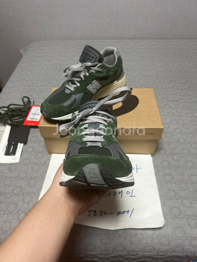 270 뉴발란스 991v2 메이드 인 UK 콤부 그린--4