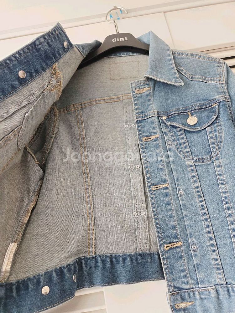 핏 최고!슬림핏 숏기장 여성청자켓(새것)--7