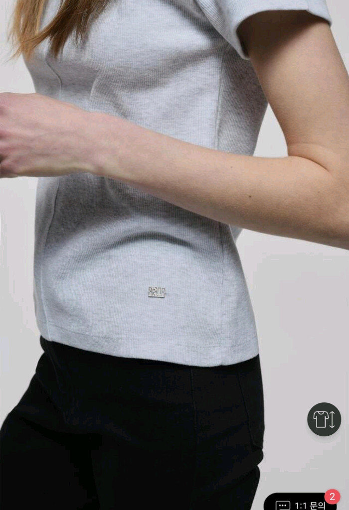 로니엘 글렌 골지 티셔츠--5