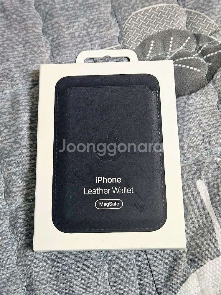 애플정품 멕세이프 가죽 카드지갑 새상품--0