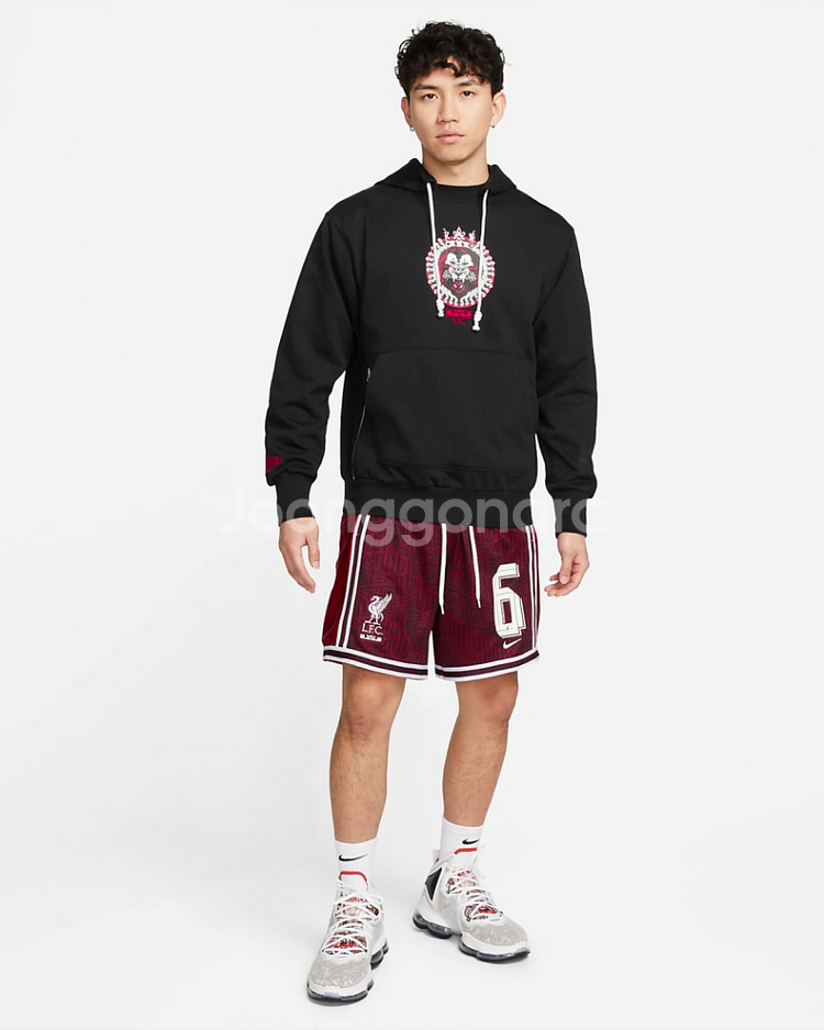 나이키 르브론 리버풀 LFC 후드 블랙 105사이즈--2