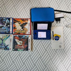 닌텐도 3DS 구작다수 블루 + 포켓몬스터 3DS 4중
