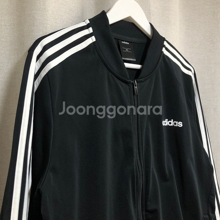 아디다스 클래식 3선 트랙탑 져지 자켓 블랙 (2XL)--1