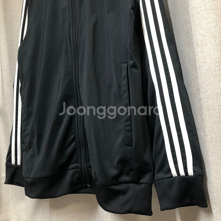 아디다스 클래식 3선 트랙탑 져지 자켓 블랙 (2XL)--4