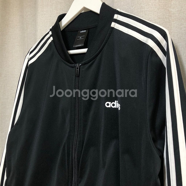 아디다스 클래식 3선 트랙탑 져지 자켓 블랙 (2XL)--2