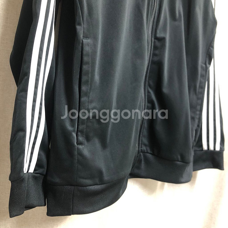 아디다스 클래식 3선 트랙탑 져지 자켓 블랙 (2XL)--3