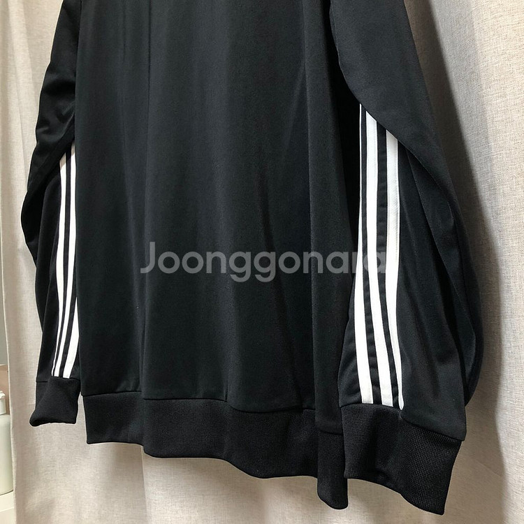 아디다스 클래식 3선 트랙탑 져지 자켓 블랙 (2XL)--9