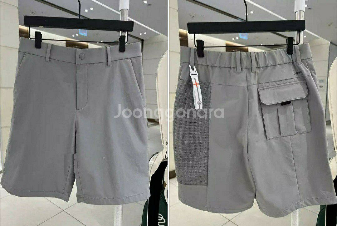 지포어 남성 스트레치 썸머 스판 포켓 하프 팬츠--7