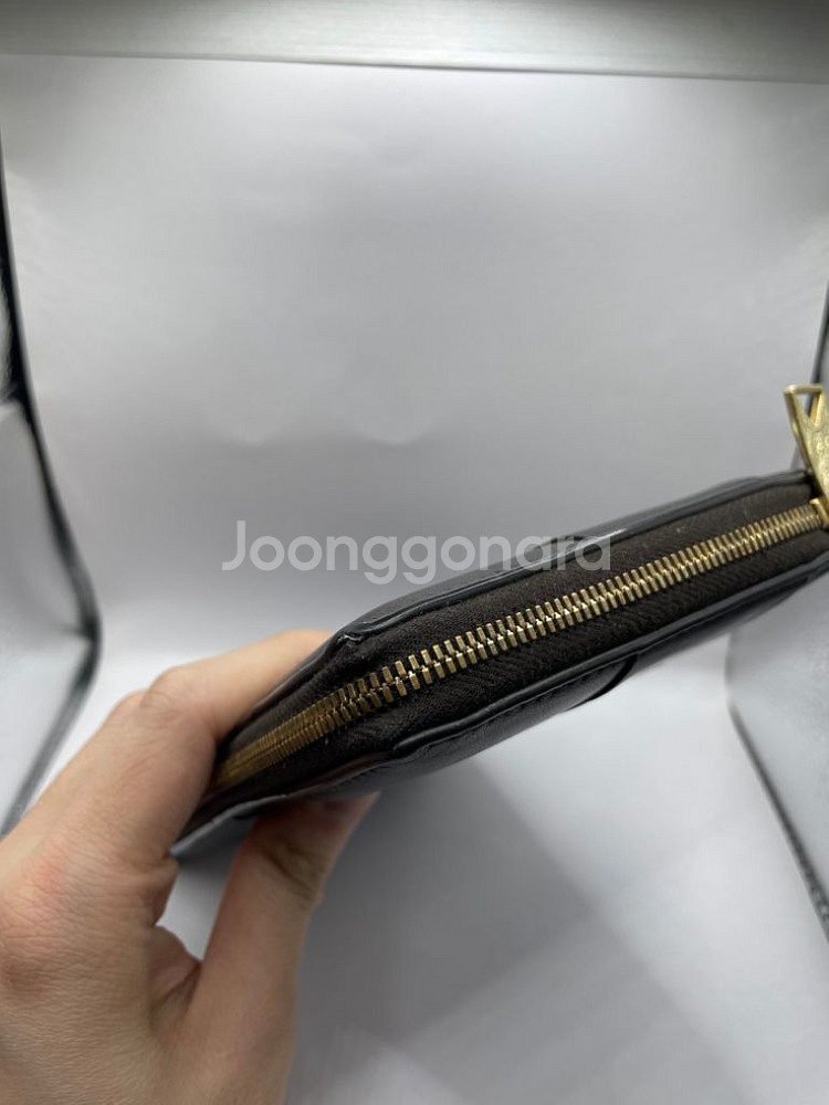 [감정서] 보테가베네타 맥시 지퍼돌이 장지갑 다크 브라--3
