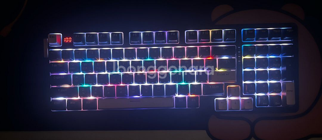 다얼유 A98 유무선 LED 기계식키보드 팝니다--4