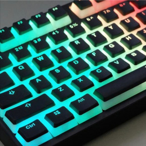 사오파오 oem 푸딩그라데이션 led 투과 블랙 키캡