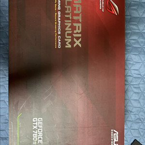 asus gtx 780ti matrix 소장용