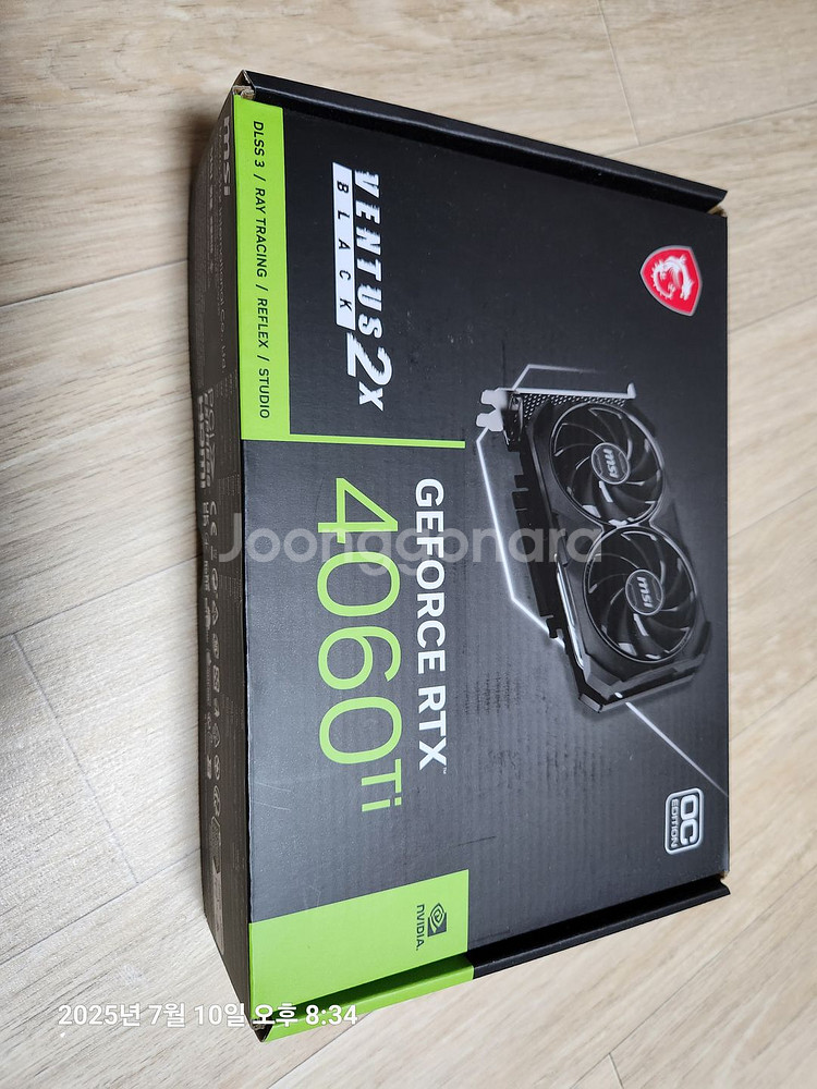 엔디비아 rtx4060ti 16g 3개월 사용--0