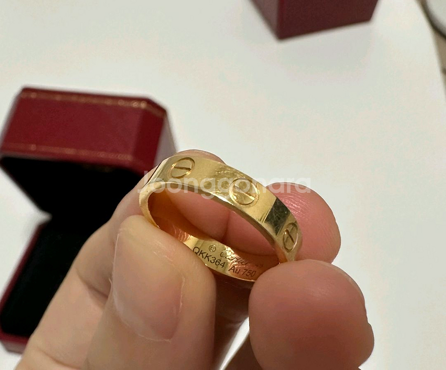 까르띠에 러브링 18k 옐로우 골드반지--0