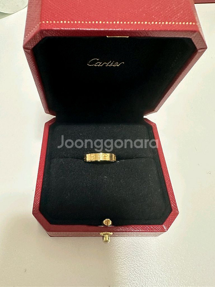 까르띠에 러브링 18k 옐로우 골드반지--2