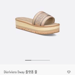 디올 플랫폼 뮬 36 황금사이즈