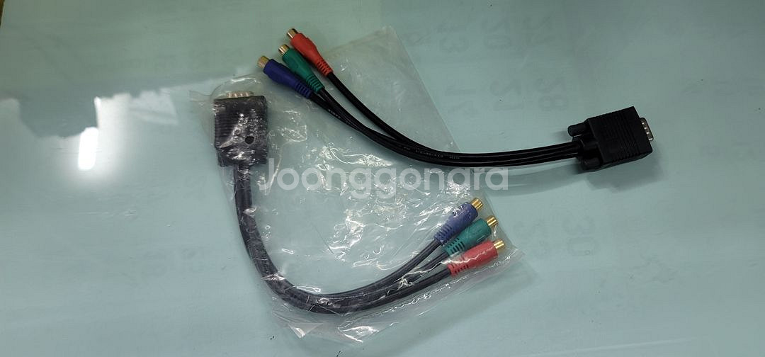 RGB TO COMPONENT 젠더 케이블 25CM--0