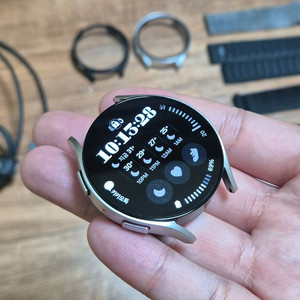 [A급] 갤럭시워치6 44mm 실버 + 스트랩, 케이스