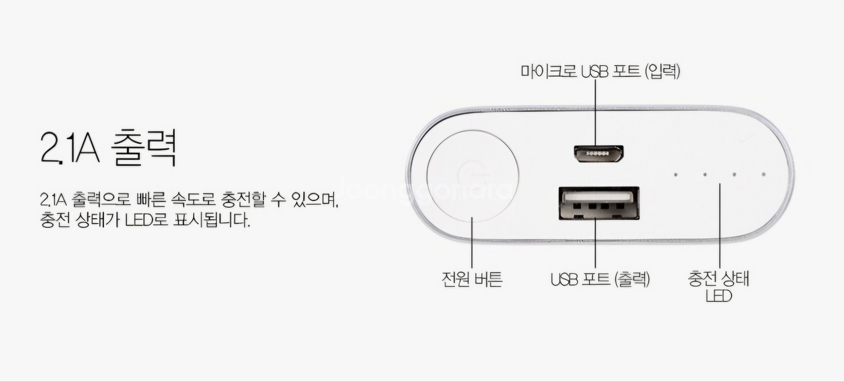 샤오미 10000mAh 보조배터리--3