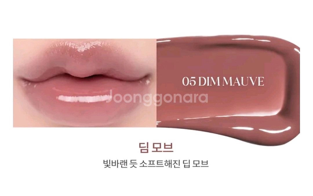 새상품 롬앤 글래스팅 컬러 글로스 05 딤모브--0