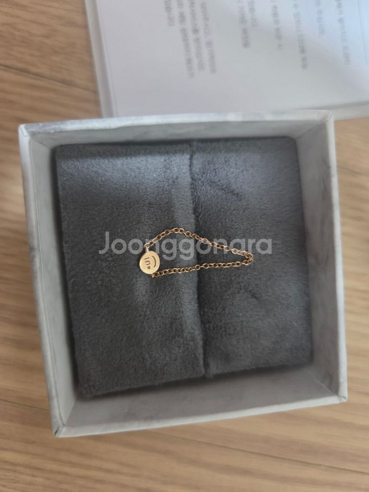 디디에두보 미스두 14k 체인 반지 스마일반지--0