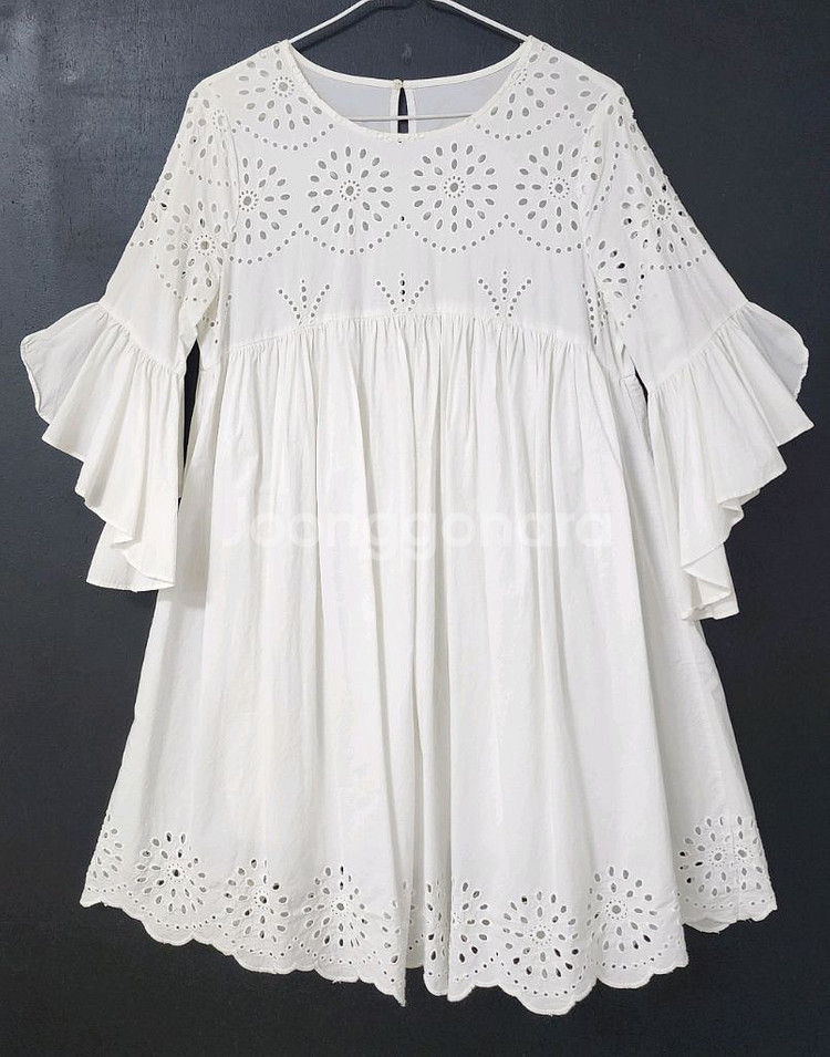 펀칭(면후릴원피스겸상의)55--0