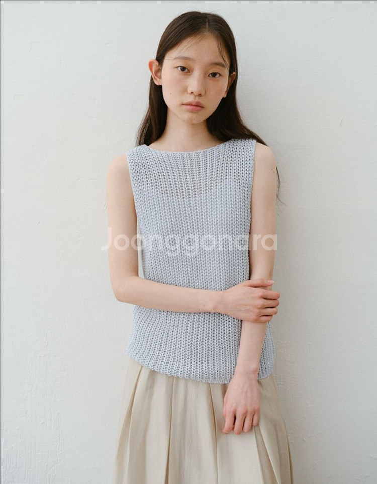 [유라고] 민소매 나시 니트 / Paper knit s--4