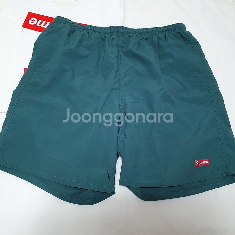 [M] 슈프림 나일론 워터 쇼츠 다크그린 수영복 반바지--0