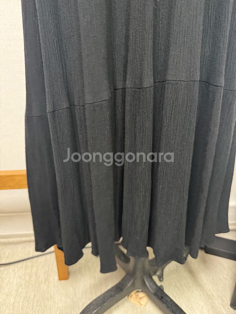 여름 롱원피스 블랙 브이넥 반팔 원피스--8