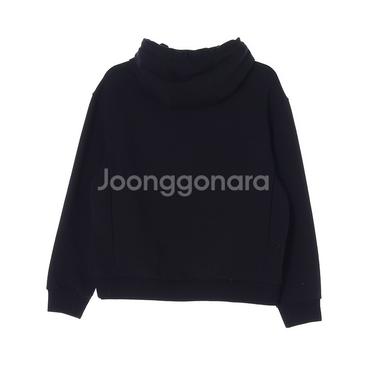 [M]안다르 제트블랙 집업 포켓 후드 티셔츠--3