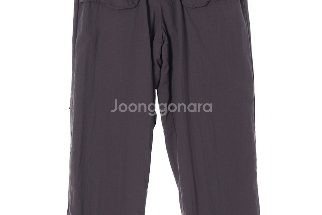 [S]안다르 아스팔트 나일론 와이드 조거팬츠 밴딩 바지--2
