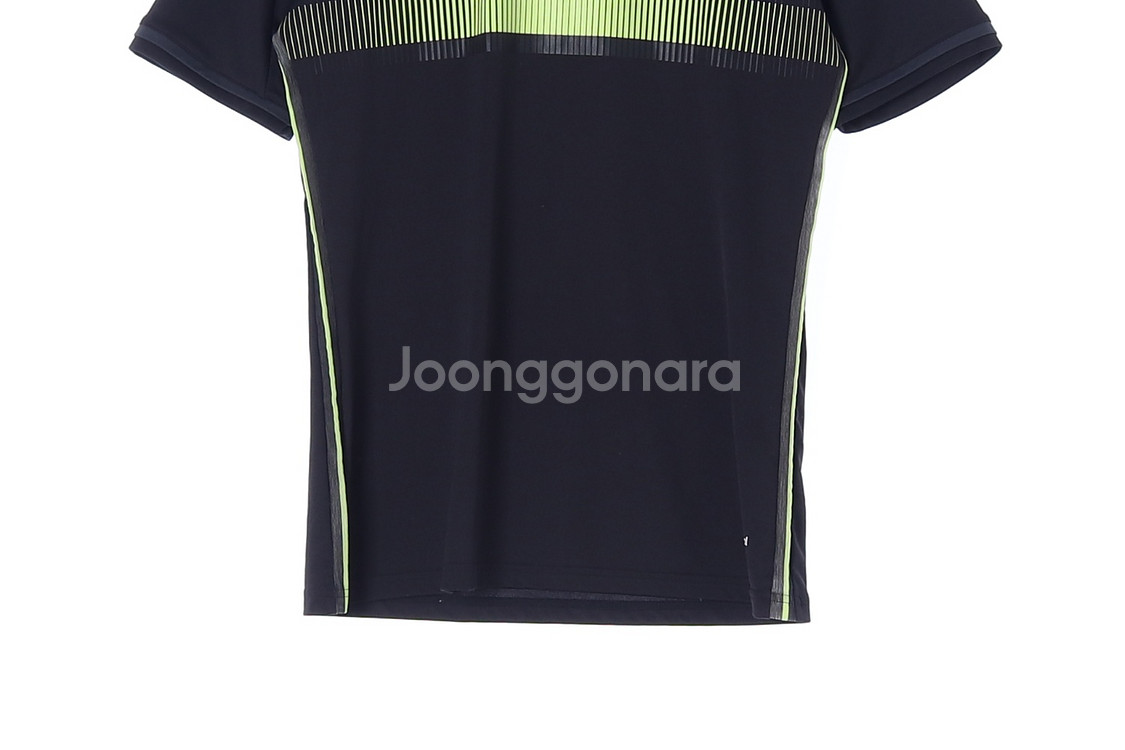 [L]아디다스 블랙 라임 피파 축구 반팔 져지 티셔츠--2