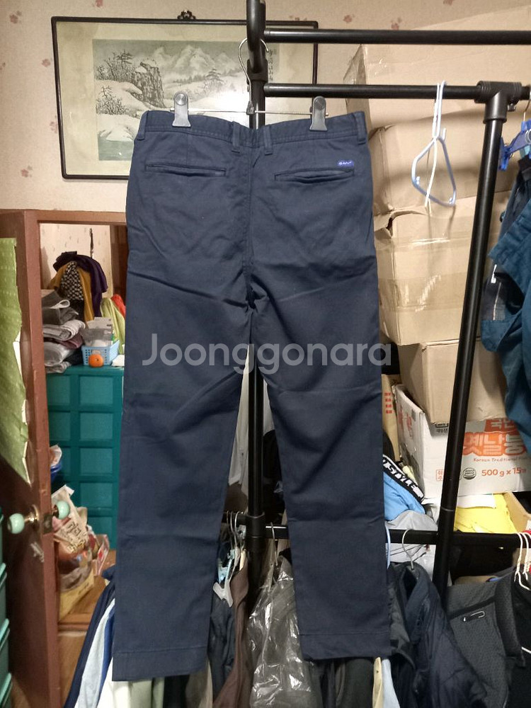 [간트(GANT)]네이비 치노 면바지 32사이즈--1