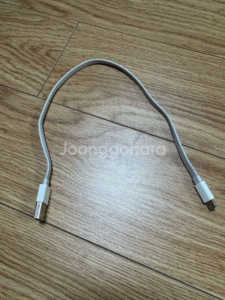 USB-A to 5핀 칼국수 충전 케이블 30cm--0