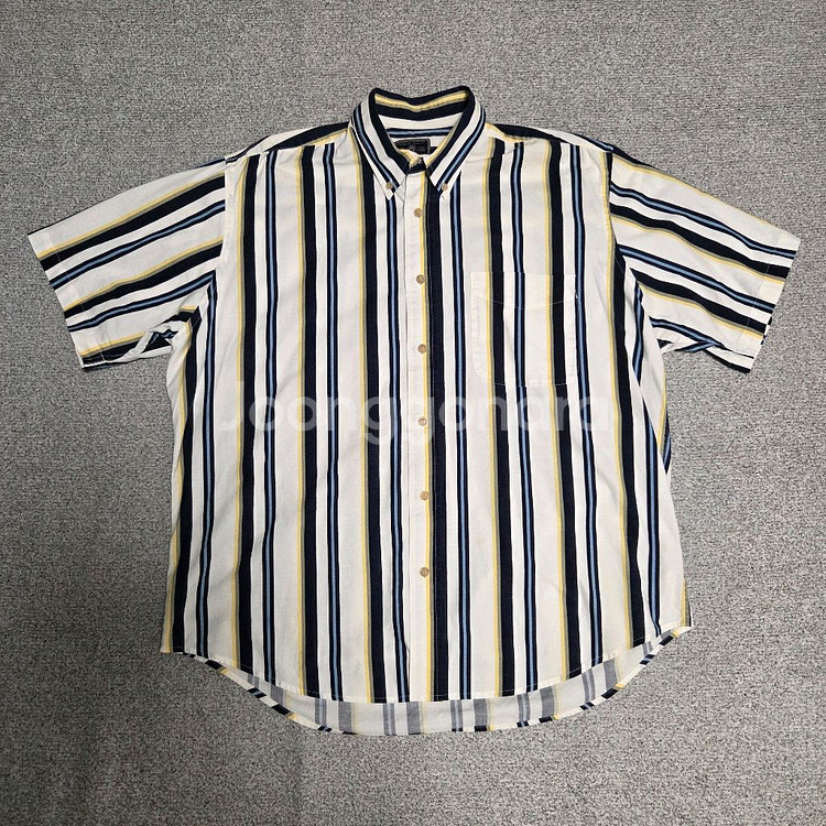 Wrangler 빈티지 스트라이프 반팔 셔츠 XL--0