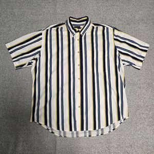Wrangler 빈티지 스트라이프 반팔 셔츠 XL