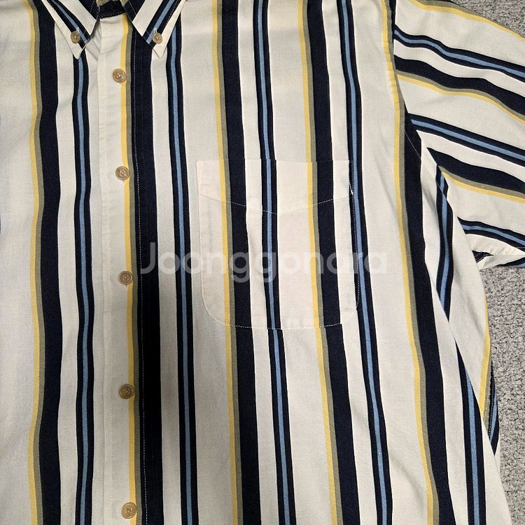 Wrangler 빈티지 스트라이프 반팔 셔츠 XL--2