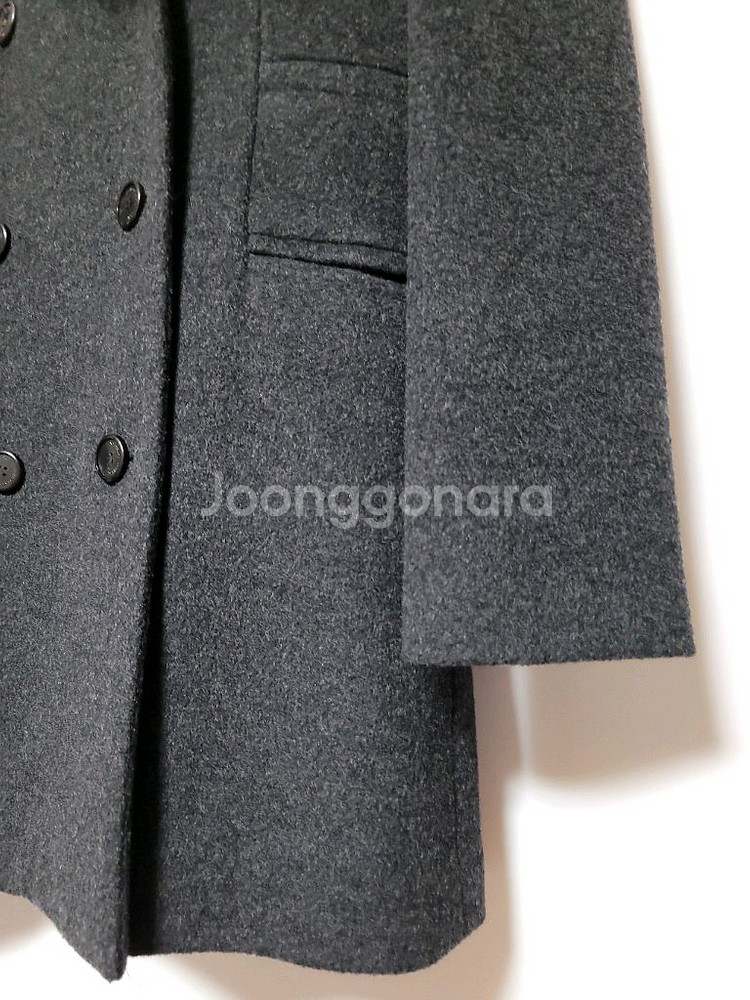 새상품급 쟈니헤잇재즈 양털카라 울 자켓--3