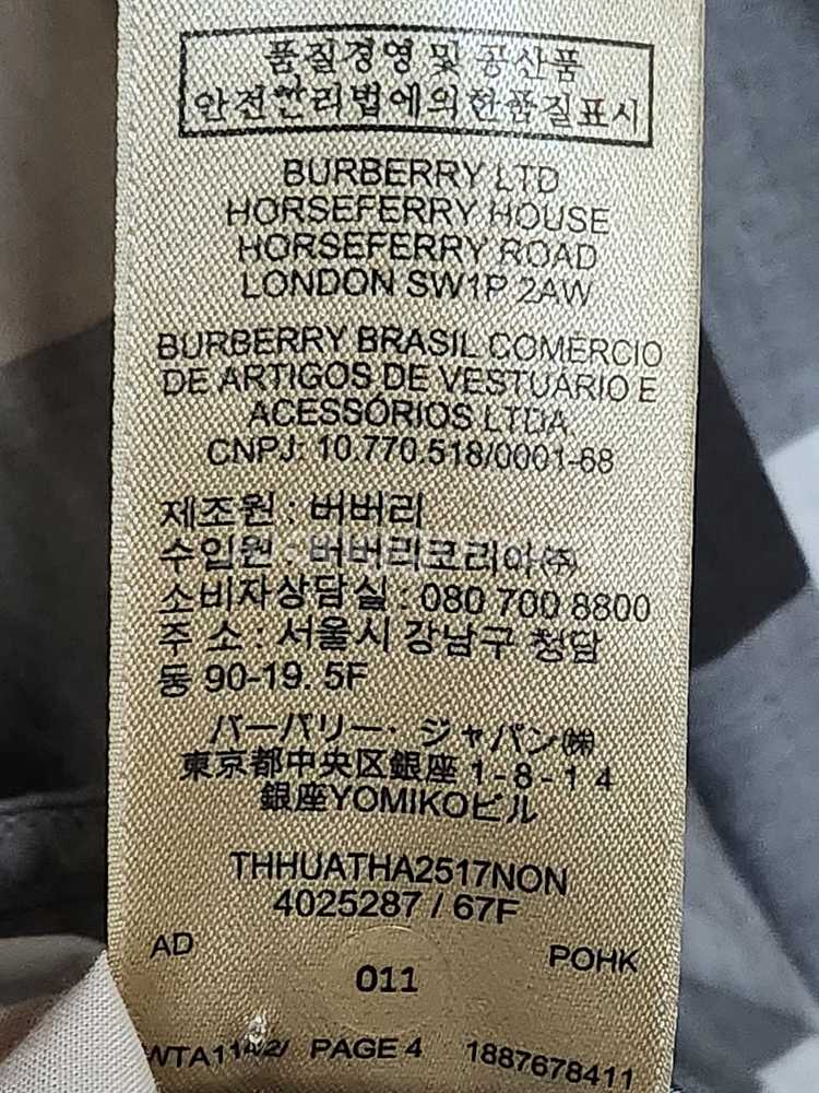 UK4 버버리 체크 코튼 셔츠 여성 원피스 402528--2
