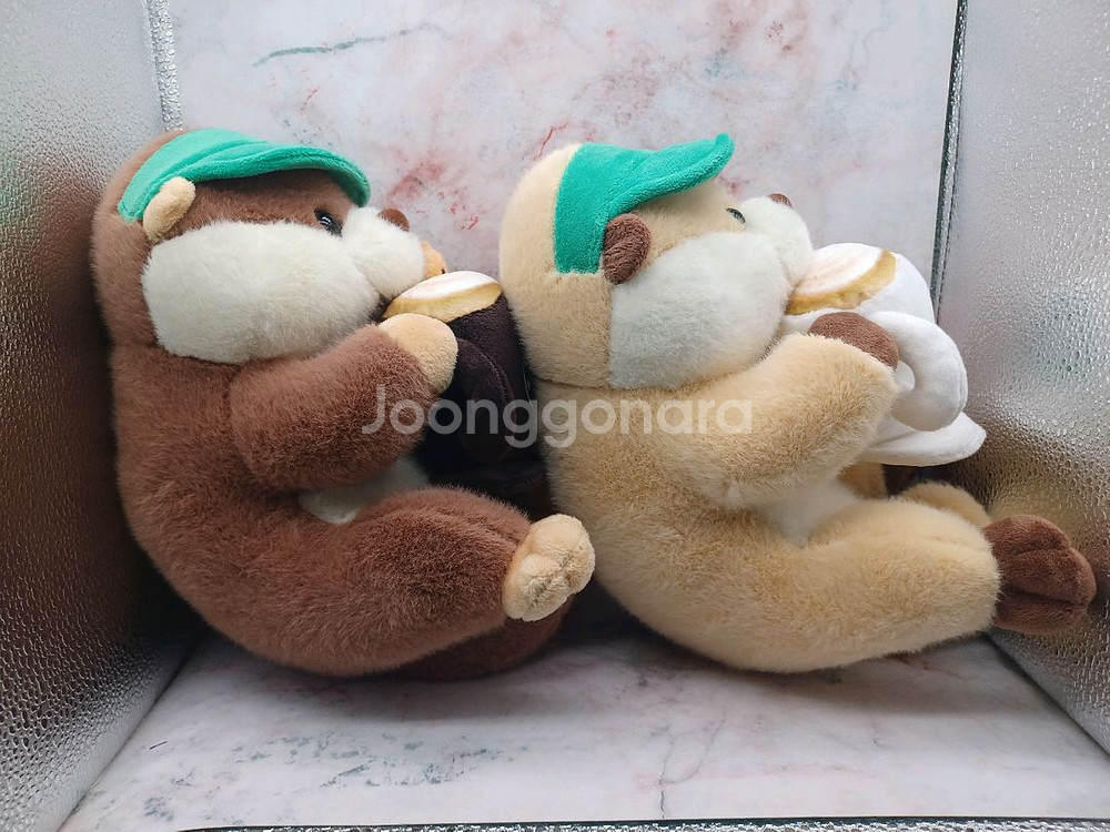 일괄) 커피가 좋아 랏코상(브라운, 베이지)--3