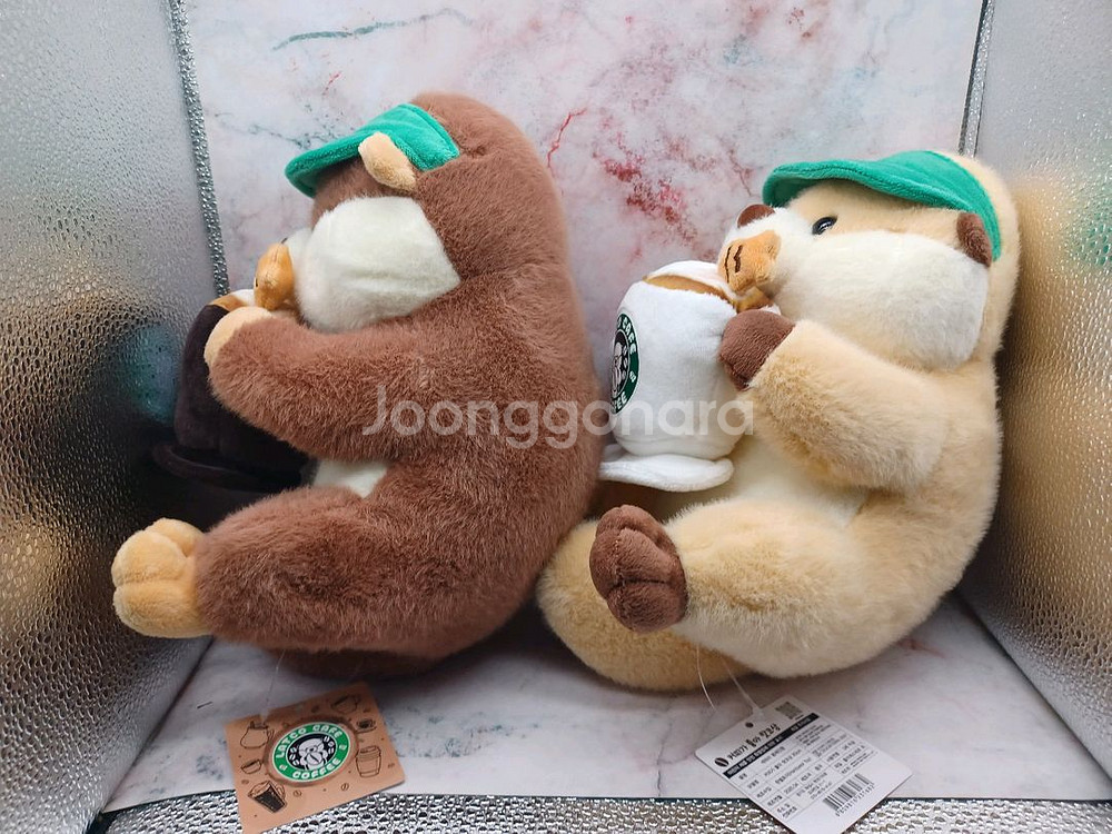 일괄) 커피가 좋아 랏코상(브라운, 베이지)--2