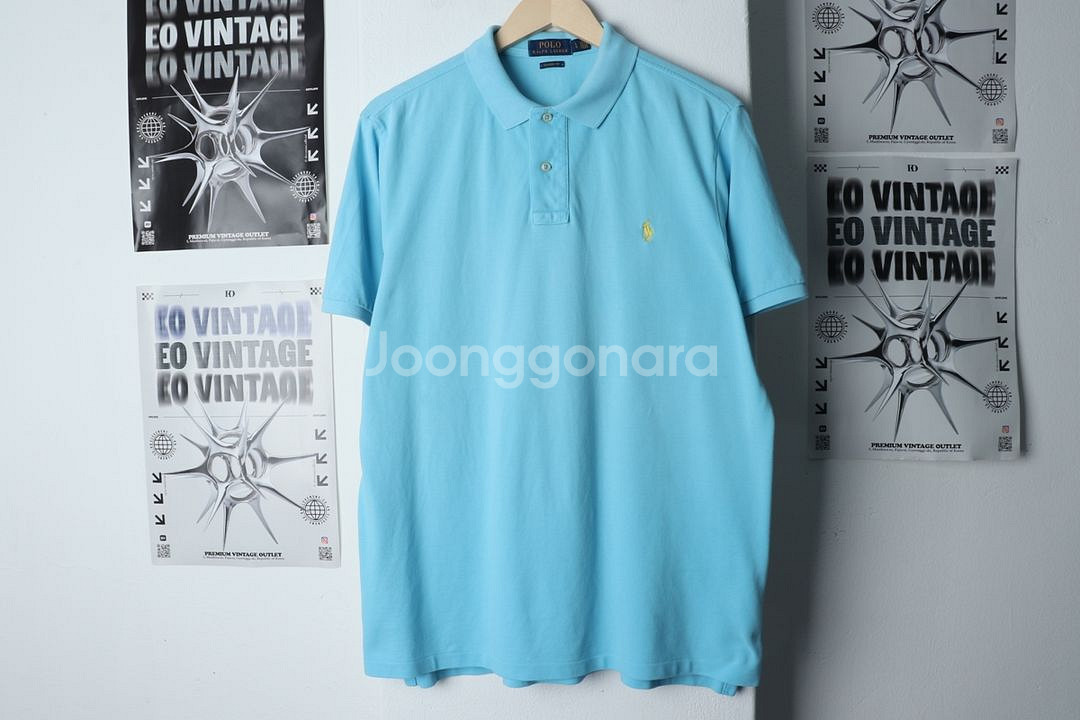 (L-XL) 폴로 랄프로렌 반팔 카라 티셔츠 수선자국--3