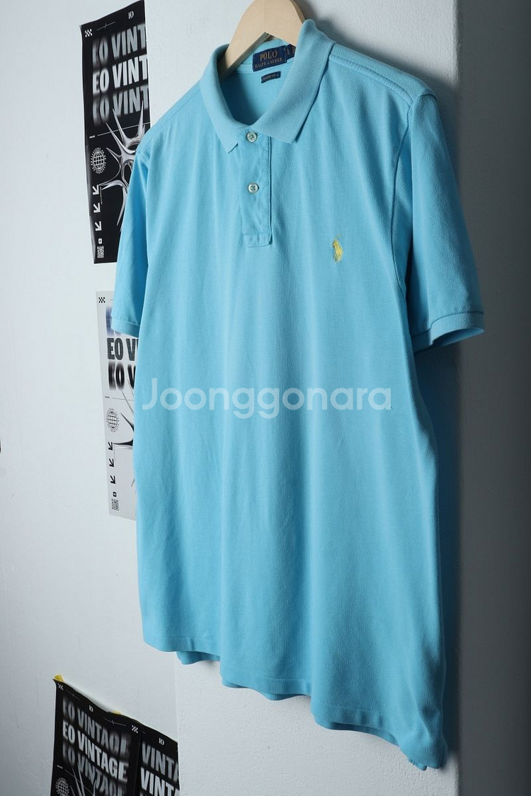(L-XL) 폴로 랄프로렌 반팔 카라 티셔츠 수선자국--1