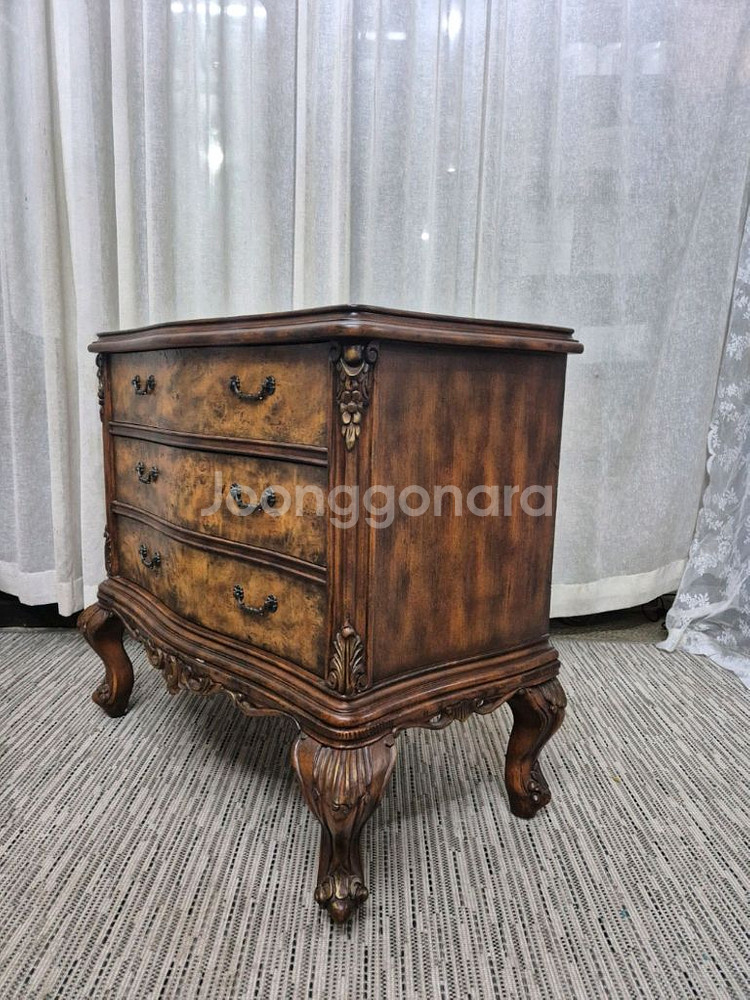 수입 엔틱 원목 3D 체스트--2