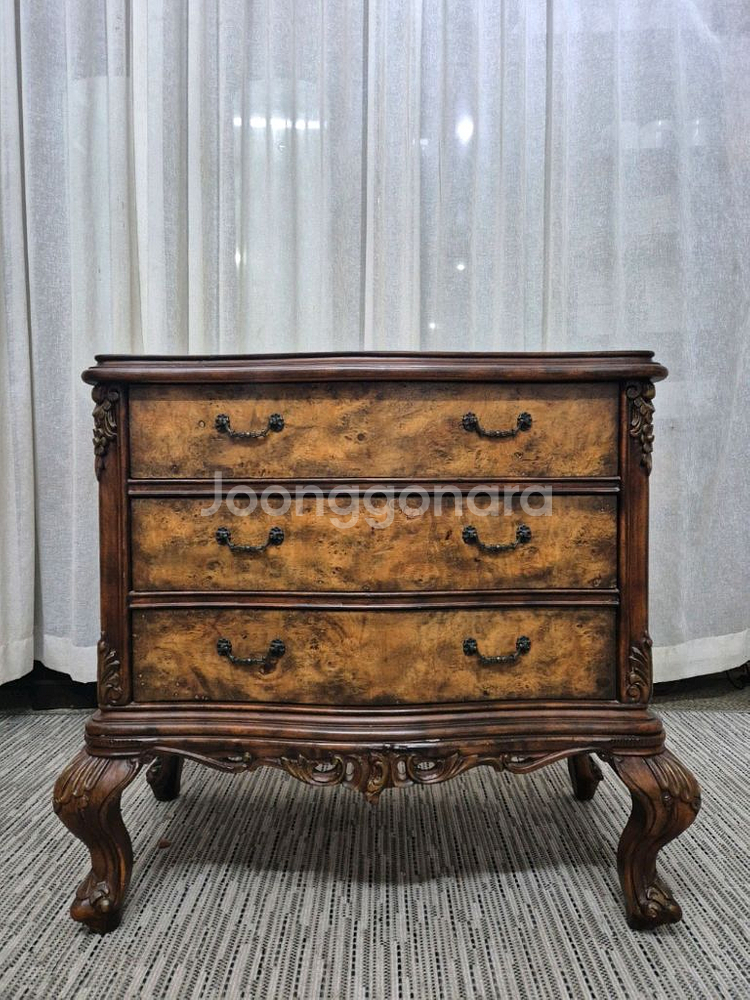 수입 엔틱 원목 3D 체스트--0