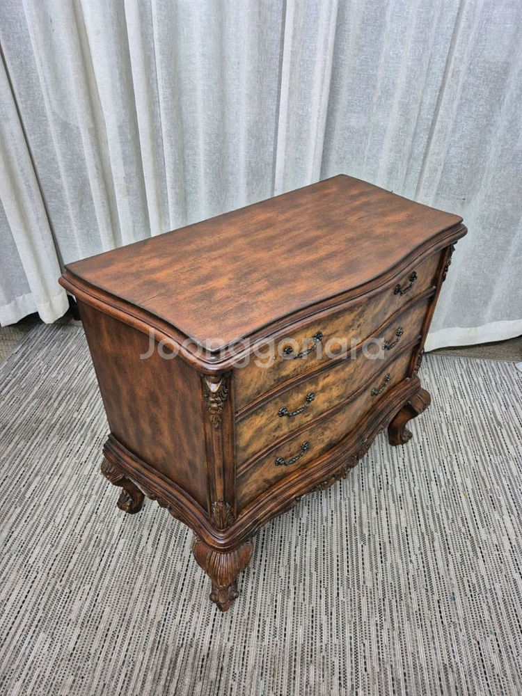 수입 엔틱 원목 3D 체스트--5