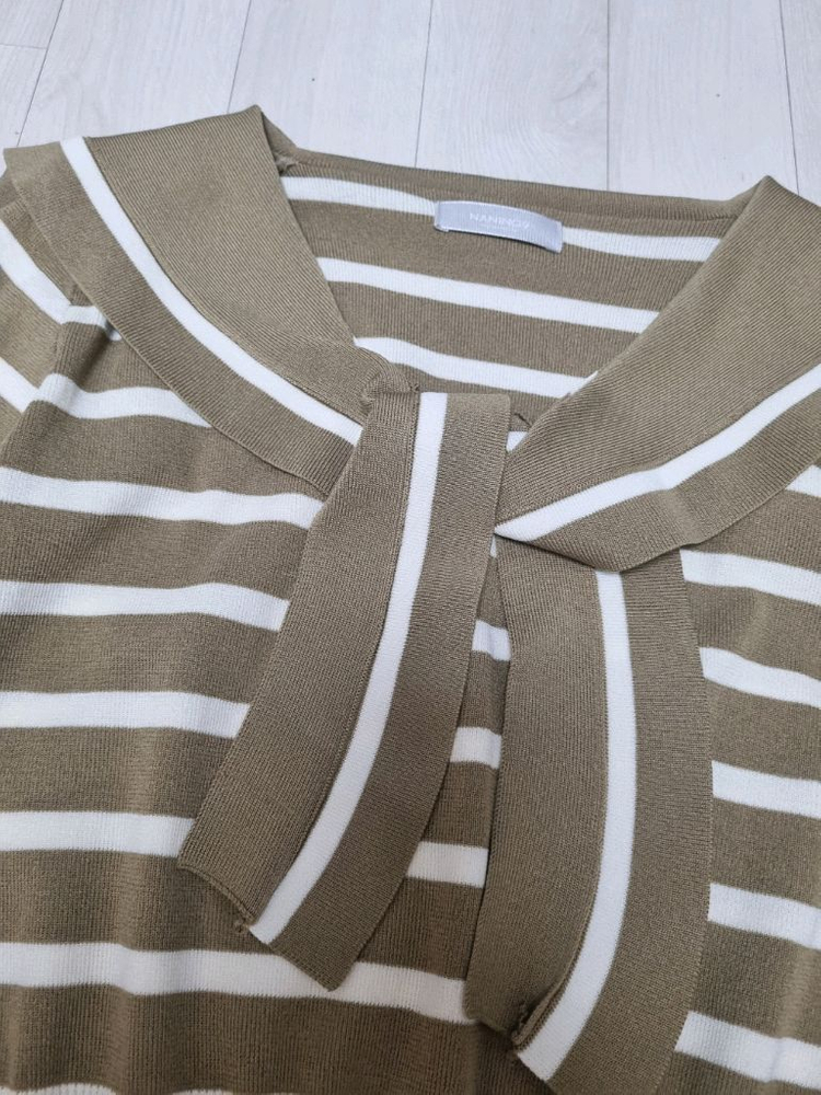 새옷) 난닝구 세일러 니트--2