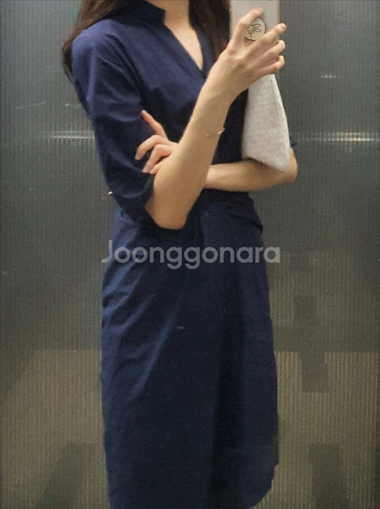 한섬 랑방 랑방컬렉션 55 82 사이즈 네이비 블루 정--0