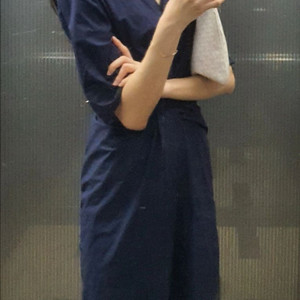 한섬 랑방 랑방컬렉션 55 82 사이즈 네이비 블루 정